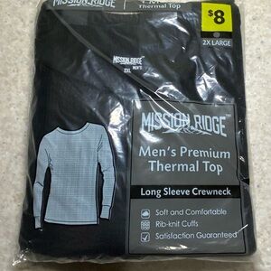 Men's Black Premium Thermal Top